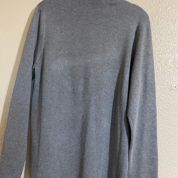 Chicos Darcy Turtleneck blues topos Color Grey - Picture 4 of 10